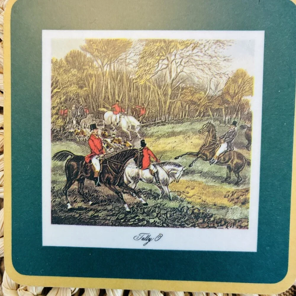 206 Schuberth Fox Hunting Coasters, Made in Germany